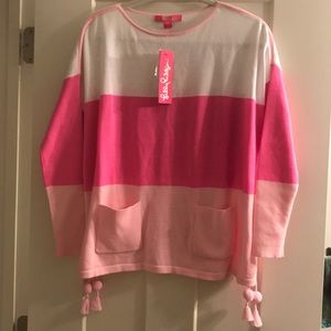 BNWT Lily Pulitzer Pom-Pom Tassel Sweater 💓